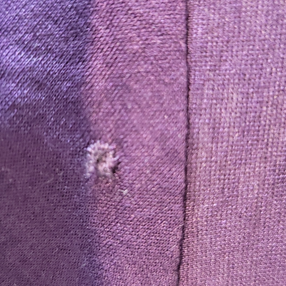 Gucci 2000s Eggplant Plum Cotton Cowl Neck Long Sleeve Sz Large - Picture 7 of 11
